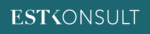 ESTKONSULT_Logograafika_Horisontaalne Logo - Valge Mererohelisel foonil